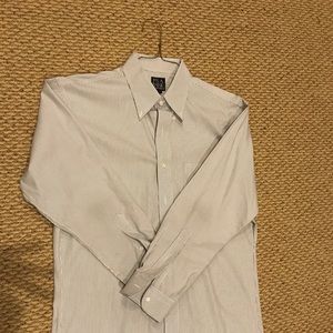 Jos A Bank Silver Button Down